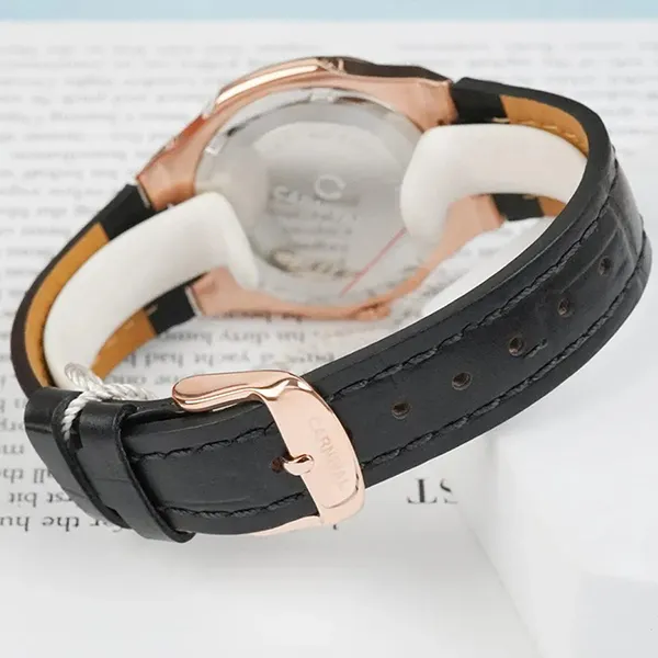 Đồng Hồ Nữ Carnival 8161L-VH-DD-T Màu Đen/ Vàng Hồng
