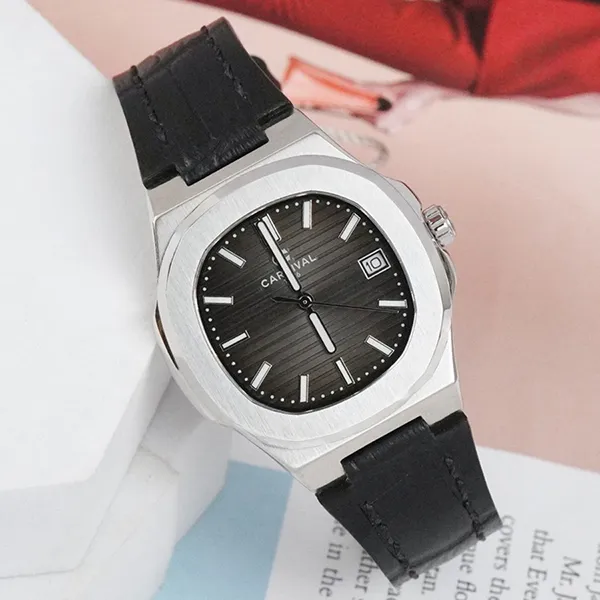 Đồng Hồ Nữ Carnival 8161L-VT-DD-D Màu Đen Bạc