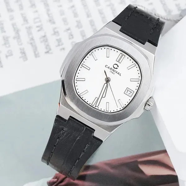 Đồng Hồ Nữ Carnival 8161L-VT-DD-T Màu Đen Bạc