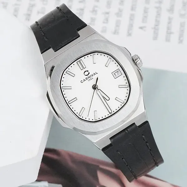 Đồng Hồ Nữ Carnival 8161L-VT-DD-T Màu Đen Bạc