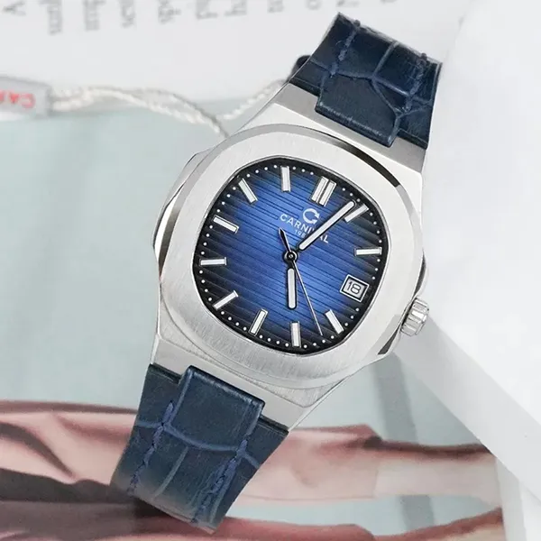 Đồng Hồ Nữ Carnival 8161L-VT-DD-X Màu Xanh Bạc