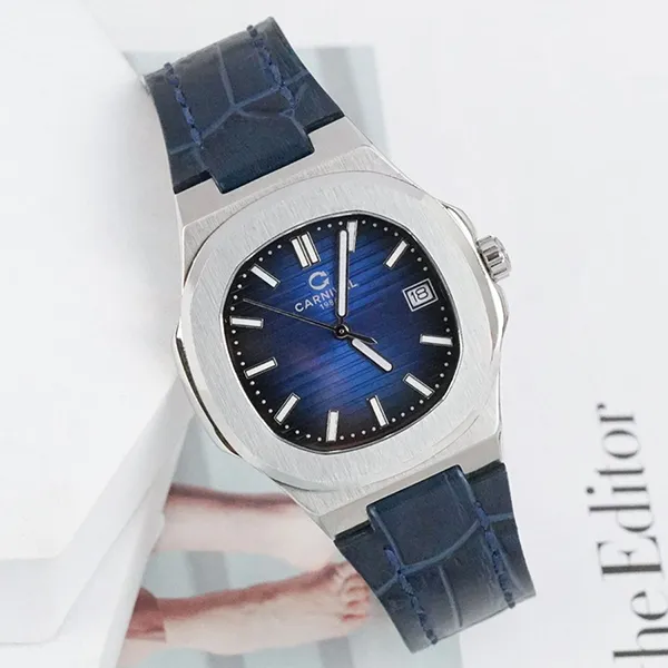 Đồng Hồ Nữ Carnival 8161L-VT-DD-X Màu Xanh Bạc