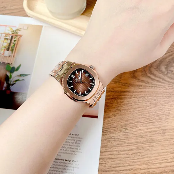 Đồng Hồ Nữ Carnival Quartz Watch 8161L-VH-N Màu Vàng Hồng/Nâu