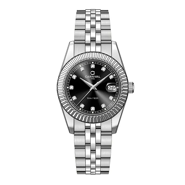Đồng Hồ Carnival Watch 8131L-VT-D Màu Bạc - Đen