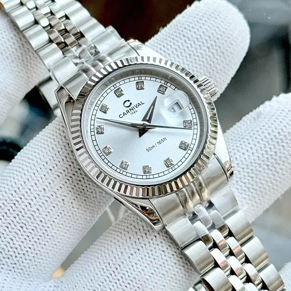 Đồng Hồ Nữ Carnival Quartz Watch 8131L-VT-T Màu Bạc - Đồng hồ - Vua Hàng Hiệu