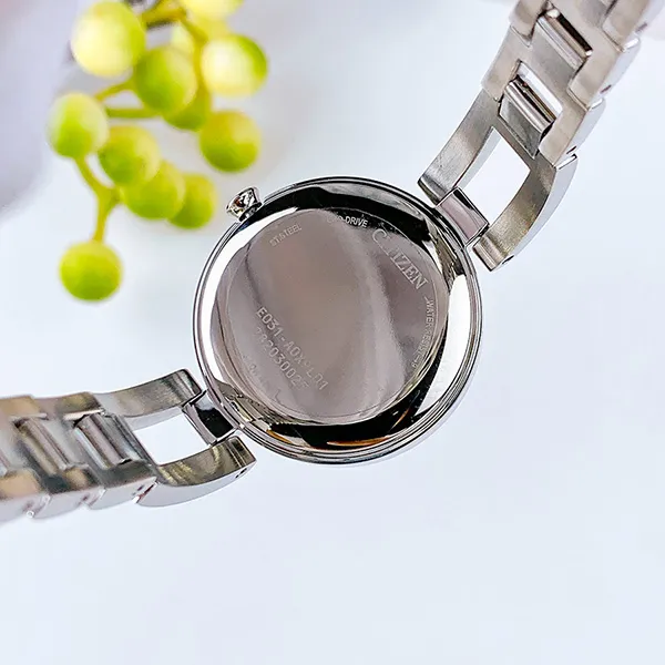 Đồng Hồ Nữ Citizen Eco-Drive EM0801-85X Màu Xanh Bạc