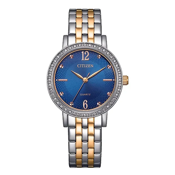 Đồng Hồ Nữ Citizen Quartz Crystal Dial Watch EL3106-59l Màu Bạc/Vàng - Đồng hồ - Vua Hàng Hiệu