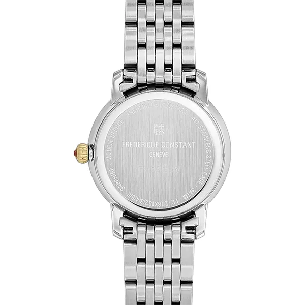 Đồng Hồ Nữ Frederique Constant Classics Slimline Ladies Moonphase FC-206MPND1S3B Màu Bạc Xanh