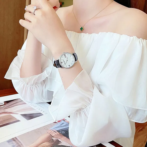 Đồng Hồ Nữ Frederique Constant Slimline FC-220MPWD3SD6 Màu Xanh Navy