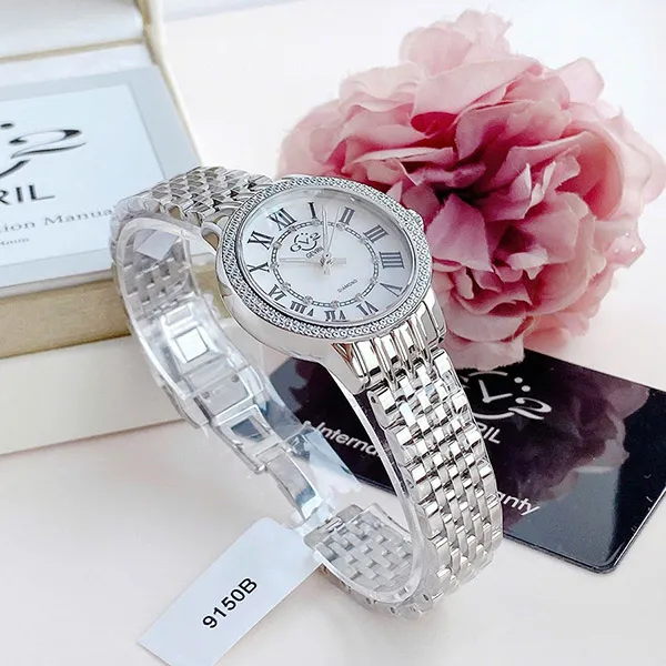 Đồng Hồ Nữ Gevril GV2 9150B Astor III Diamond Màu Bạc
