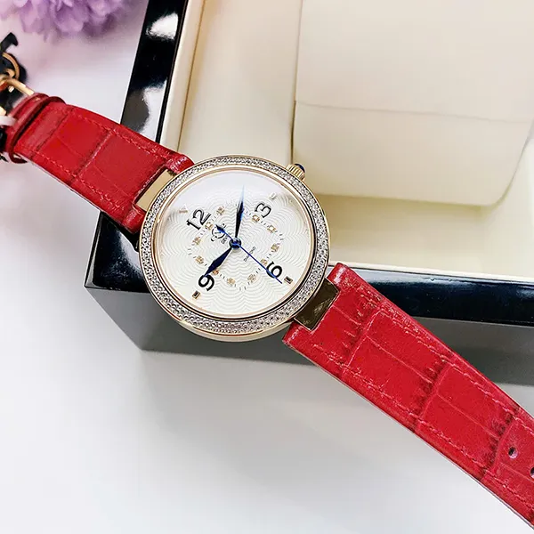 Đồng Hồ Nữ Gevril GV2 Piemonte Diamond 14201-2 Màu Đỏ
