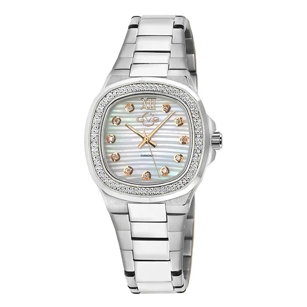 Đồng Hồ Nữ Gevril GV2 Potente Diamond Watch 18201B Màu Bạc