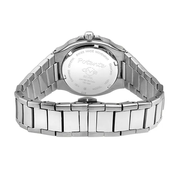 Đồng Hồ Nữ Gevril GV2 Potente Diamond Watch 18201B Màu Bạc