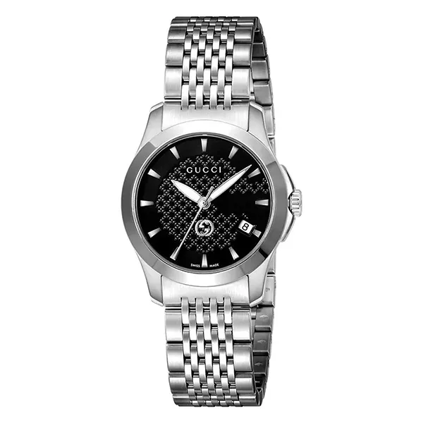 Đồng Hồ Nữ Gucci G Timeless Watch YA1265006 Màu Bạc/Đen