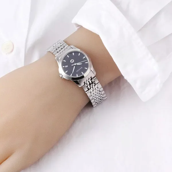 Đồng Hồ Nữ Gucci G Timeless Watch YA1265006 Màu Bạc/Đen