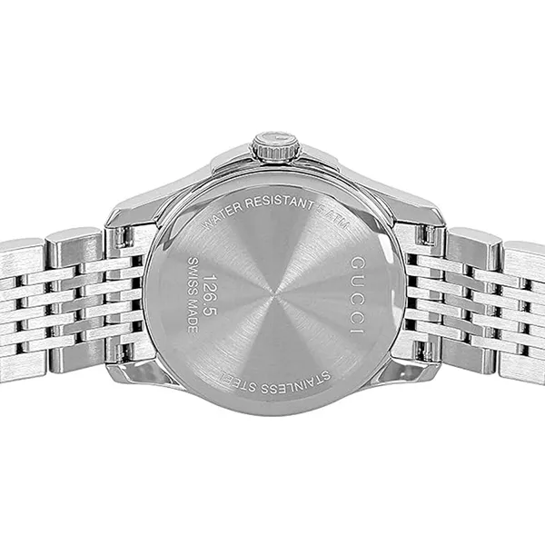 Đồng Hồ Nữ Gucci G Timeless Ladies Watch YA126502 Màu Bạc Đen
