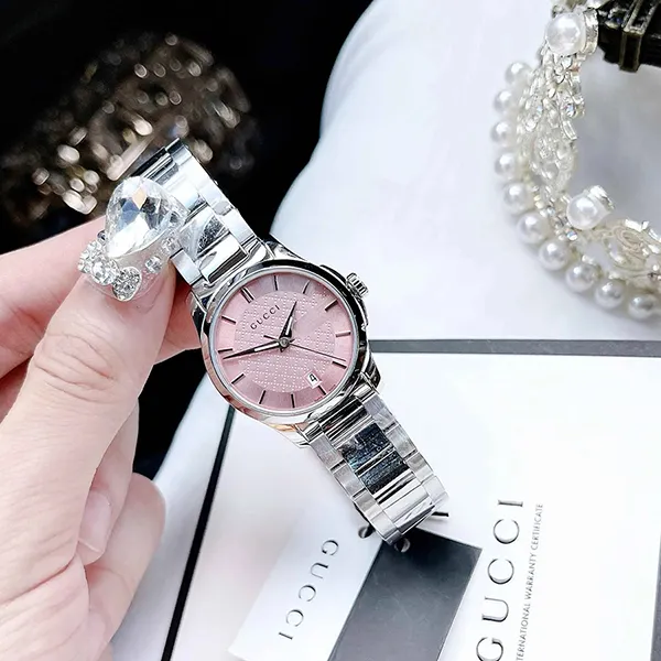 Đồng Hồ Nữ Gucci YA126524 G-Timeless Pink Watch 27mm Màu Bạc Hồng - Đồng hồ - Vua Hàng Hiệu