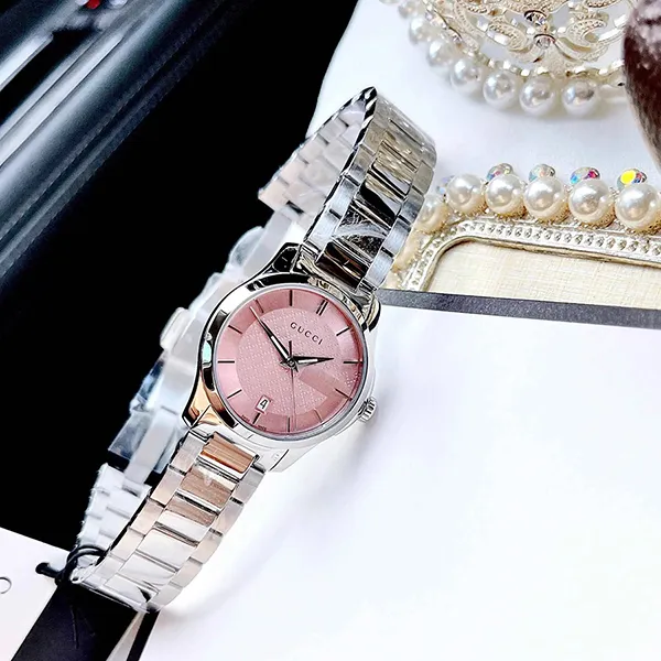 Đồng Hồ Nữ Gucci YA126524 G-Timeless Pink Watch 27mm Màu Bạc Hồng - Đồng hồ - Vua Hàng Hiệu