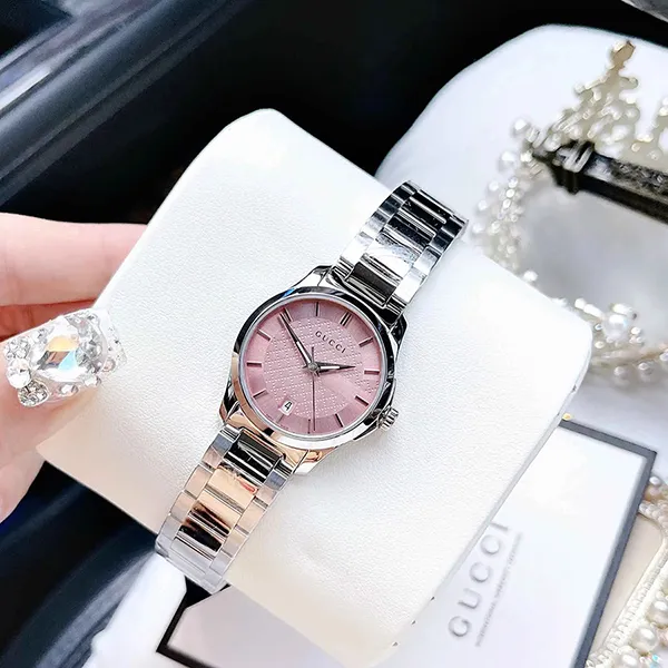 Đồng Hồ Nữ Gucci YA126524 G-Timeless Pink Watch 27mm Màu Bạc Hồng - Đồng hồ - Vua Hàng Hiệu