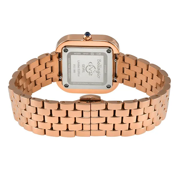 Đồng Hồ Nữ GV2 By Gevril Bellagio Women's Swiss Made Diamond Watch Màu Vàng Hồng