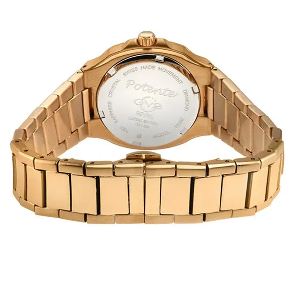 Đồng Hồ Nữ GV2 By Gevril Potente Diamond 18202B Màu Vàng Gold - Đồng hồ - Vua Hàng Hiệu