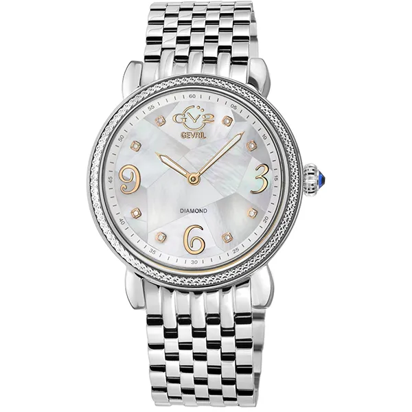 Đồng Hồ Nữ GV2 By Gevril Ravenna Mother of Pearl Dial Watch 12610B Màu Bạc - Đồng hồ - Vua Hàng Hiệu