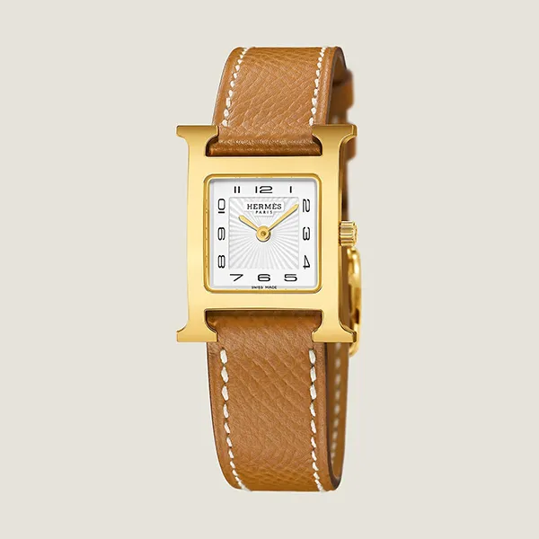 Đồng Hồ Nữ Hermès Heure H Watch, Small 25mm Màu Vàng