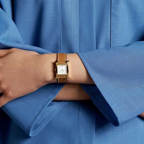 Đồng Hồ Nữ Hermès Heure H Watch, Small 25mm Màu Vàng