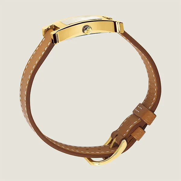 Đồng Hồ Nữ Hermès Heure H Watch Small Case 21mm Model W036732WW00 Màu Cam Trắng - Đồng hồ - Vua Hàng Hiệu