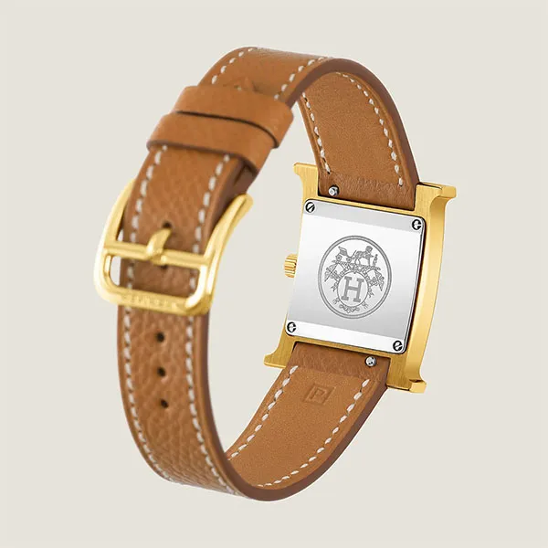 Đồng Hồ Nữ Hermès Heure H Watch Small Case 21mm Model W036732WW00 Màu Cam Trắng - Đồng hồ - Vua Hàng Hiệu