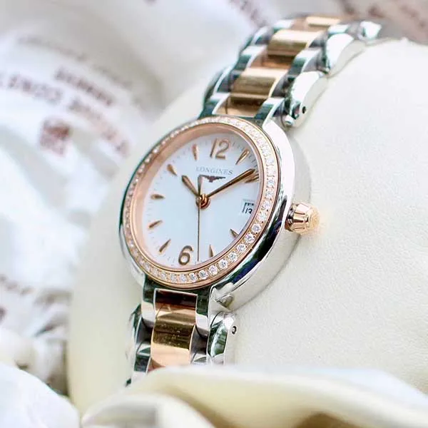 Đồng Hồ Nữ Longines PrimaLuna L81105196 L8.110.5.19.6 Màu Bạc Phối Vàng Hồng - Đồng hồ - Vua Hàng Hiệu