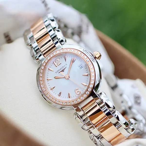 Đồng Hồ Nữ Longines PrimaLuna L81105196 L8.110.5.19.6 Màu Bạc Phối Vàng Hồng - Đồng hồ - Vua Hàng Hiệu