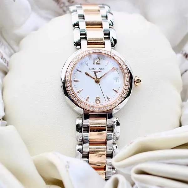 Đồng Hồ Nữ Longines PrimaLuna L81105196 L8.110.5.19.6 Màu Bạc Phối Vàng Hồng - Đồng hồ - Vua Hàng Hiệu