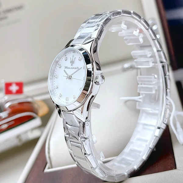 Đồng Hồ Nữ Maserati Attrazione R8853151504 Màu Bạc Trắng