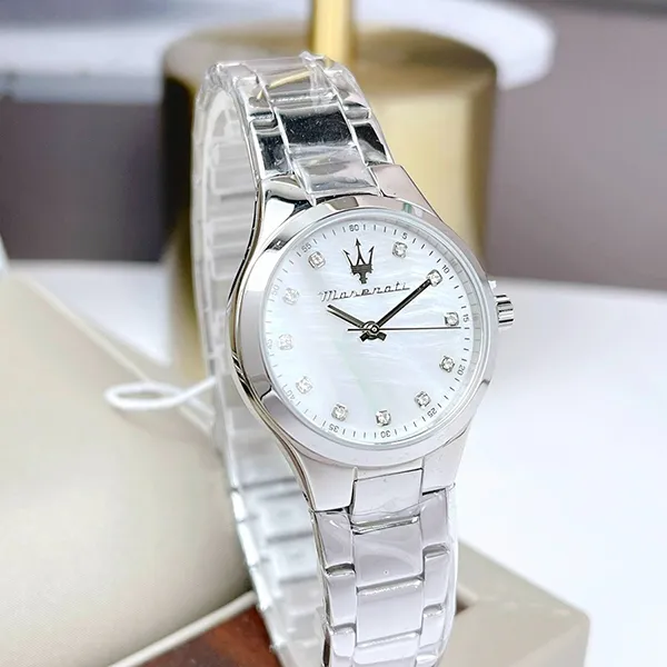 Đồng Hồ Nữ Maserati Attrazione R8853151504 Màu Bạc Trắng