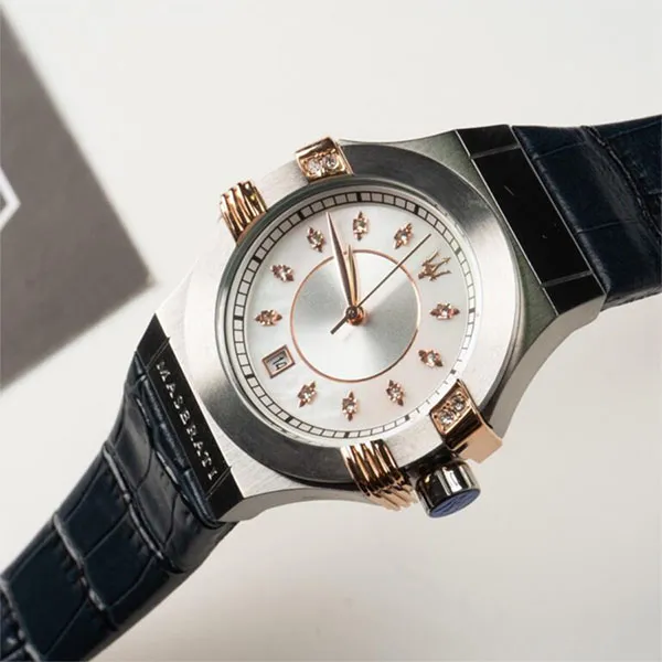 Đồng Hồ Nữ Maserati Potenza Ladies’s Watch R8851108502 Màu Xanh Bạc