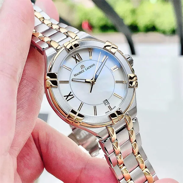 Đồng Hồ Nữ Maurice Lacroix AI1006 PVY13 160 1 Màu Vàng Trắng - Đồng hồ - Vua Hàng Hiệu