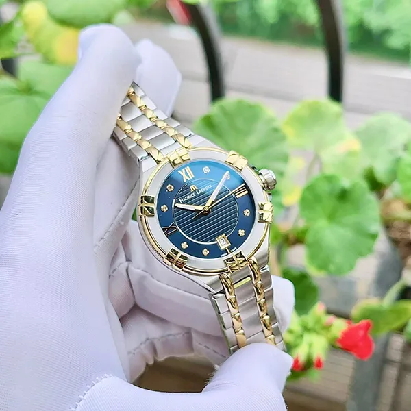 Đồng Hồ Nữ Maurice Lacroix AI1006-PVY13-450-1 Màu Xanh Bạc