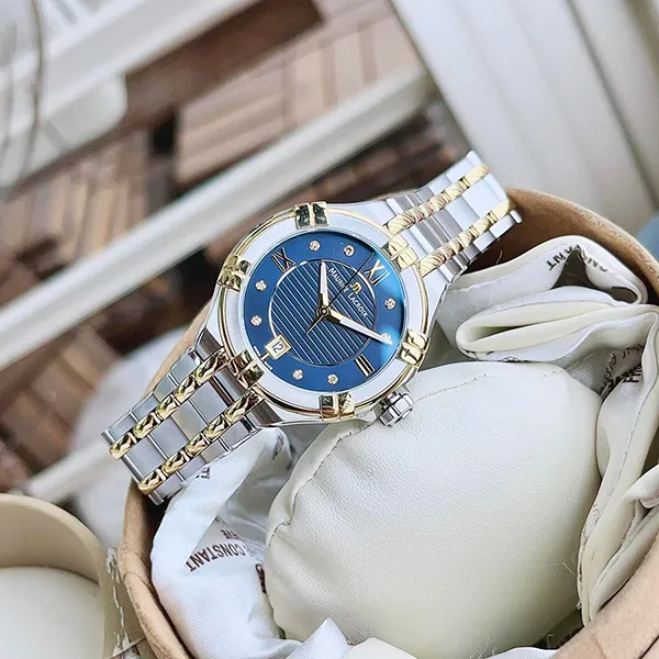 Đồng Hồ Nữ Maurice Lacroix AI1006-PVY13-450-1 Màu Xanh Bạc