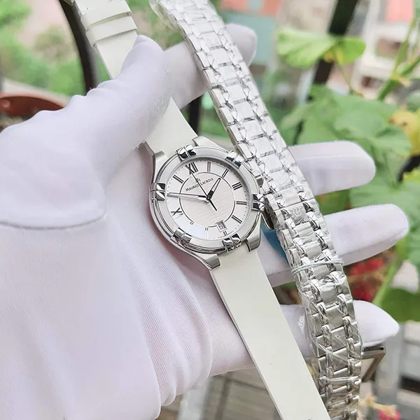 Đồng Hồ Nữ Maurice Lacroix AI1006-SS002-130-1 35mm Màu Bạc Trắng - Đồng hồ - Vua Hàng Hiệu