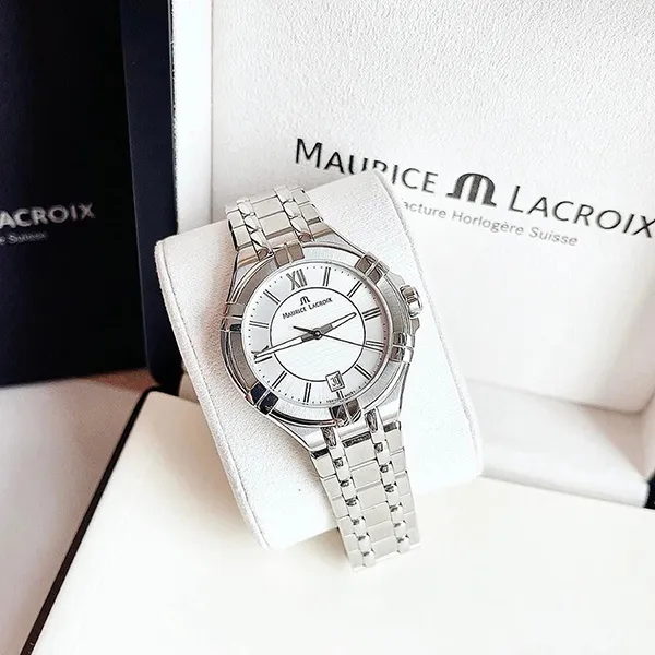 Đồng Hồ Nữ Maurice Lacroix AI1006-SS002-130-1 35mm Màu Bạc Trắng - Đồng hồ - Vua Hàng Hiệu