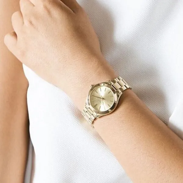 Đồng Hồ Nữ Michael Kors MK3512 Runway Gold Tone Ladies Watch 34mm Màu Vàng - Đồng hồ - Vua Hàng Hiệu