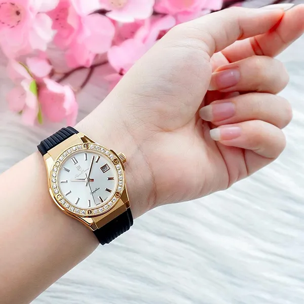 Đồng Hồ Nữ Olym Pianus Fusion OP990-45DLR-GL-T Màu Vàng Đen