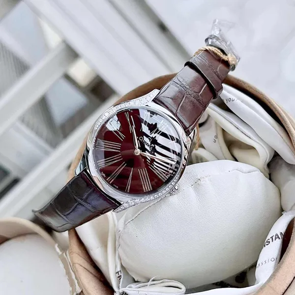 Đồng Hồ Nữ Omega De Ville Trésor 428.18.36.60.13.001 (42818366013001) Màu Nâu Bạc