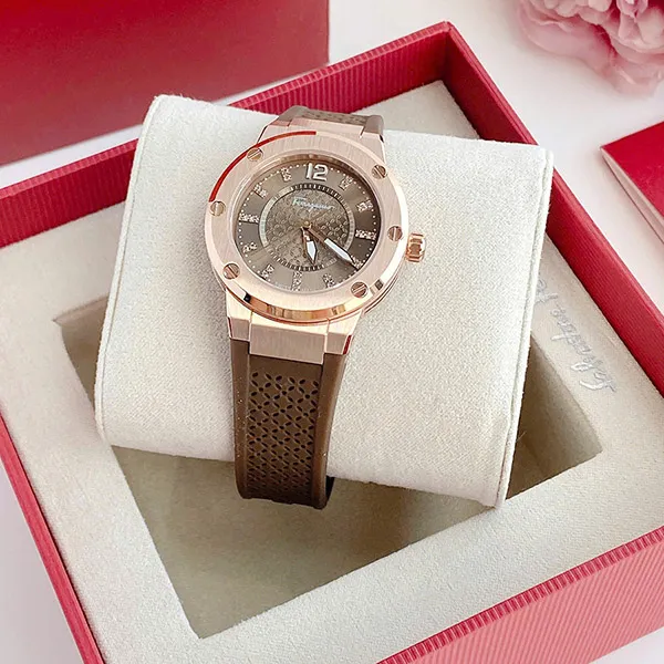Đồng Hồ Nữ Salvatore Ferragamo SFUL00424 Size 33 Màu Nâu