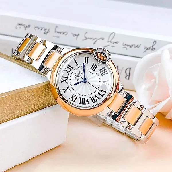 Đồng Hồ Nữ SRWATCH SL5012.1502BL Màu Bạc Phối Vàng Hồng