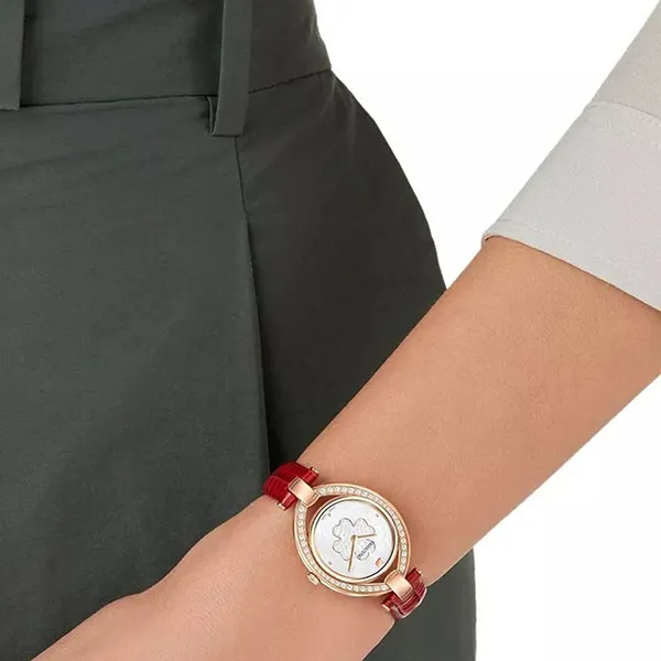 Đồng Hồ Nữ Swarovski Women's Wristwatch Stella LS Red 5421822 Màu Đỏ/ Vàng Hồng - Đồng hồ - Vua Hàng Hiệu