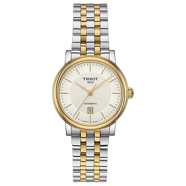 Đồng Hồ Nữ Tissot Carson Automatic Lady T122.207.22.031.00 Màu Vàng Bạc