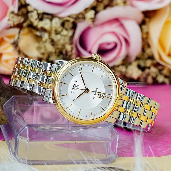 Đồng Hồ Nữ Tissot Carson Automatic Lady T122.207.22.031.00 Màu Vàng Bạc