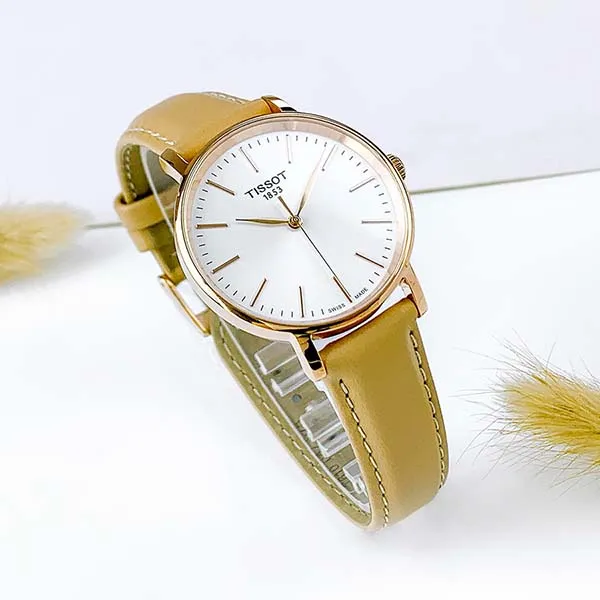 Đồng Hồ Nữ Tissot Everytime T143.210.36.011.00 Màu Be - Đồng hồ - Vua Hàng Hiệu